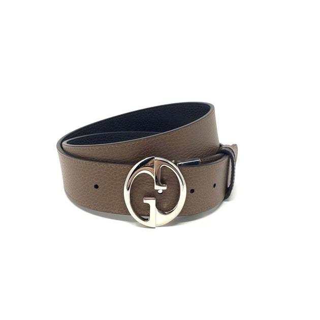 Gucci Reversible Belt 1.5 Width Black/Brown in Calfskin Leather with  Silver-tone - US