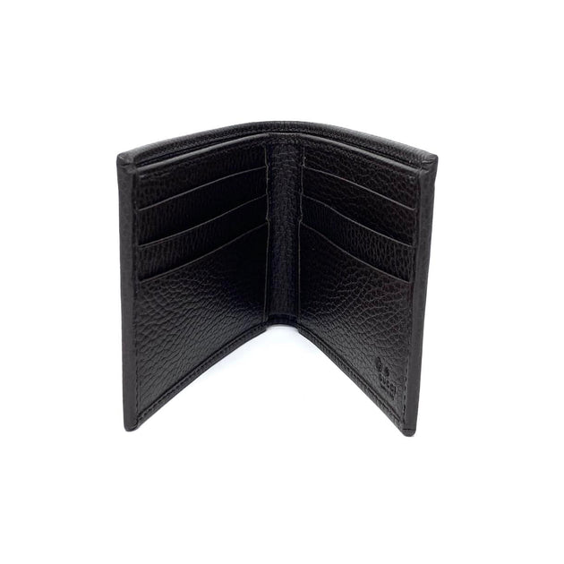 Gucci Bi-Fold Crocodile Leather Wallet Black - Men