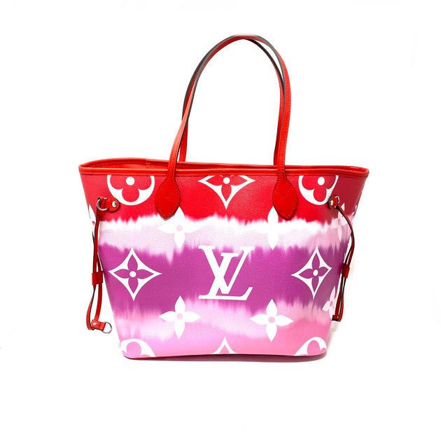Louis Vuitton Neverfull LV Escale MM Rouge in Coated Canvas/Cowhide Leather  with Silver-tone - US