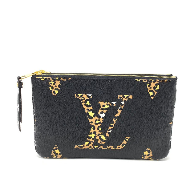 Louis Vuitton Double Zip Pochette Limited Edition Jungle Monogram