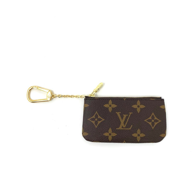 Louis Vuitton Key Pouch Monogram Brown in Canvas with Brass