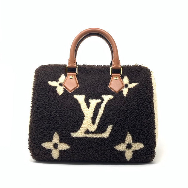 Louis Vuitton Speedy Bandouliere Bag Monogram Giant Teddy Fleece 25 -  ShopStyle