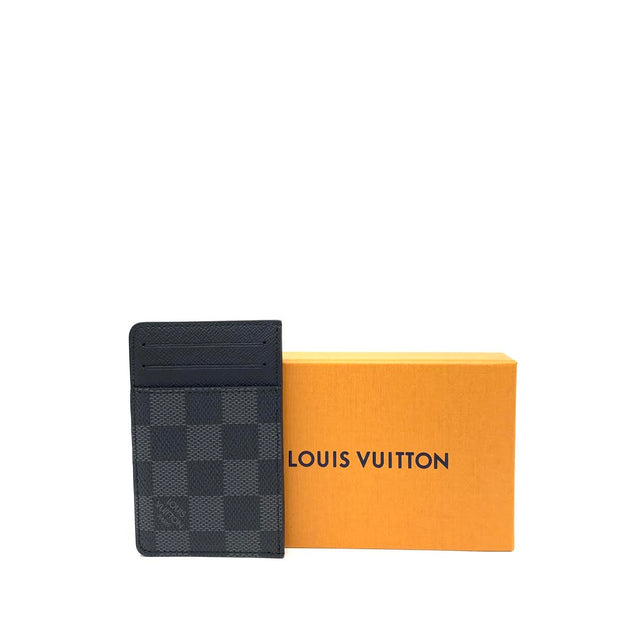 Authentic LOUIS VUITTON Damier Graphite Neo Porte cult N62666 Card Case  #260