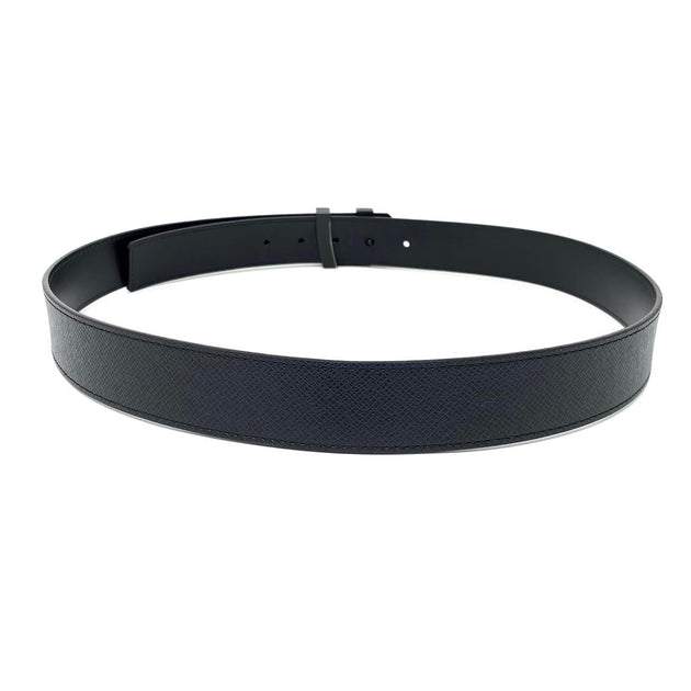 Navy Blue Taiga Leather Belt w/SHW - $600 CAD - Overall Condition