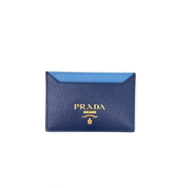 Prada Vitello Move Card Holder in Red w/ Tags