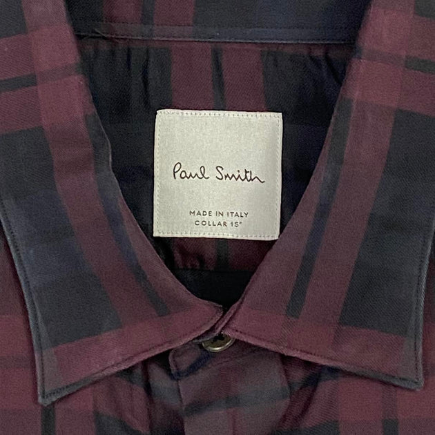 Paul Smith Plaid Button Down Shirt - Size 15