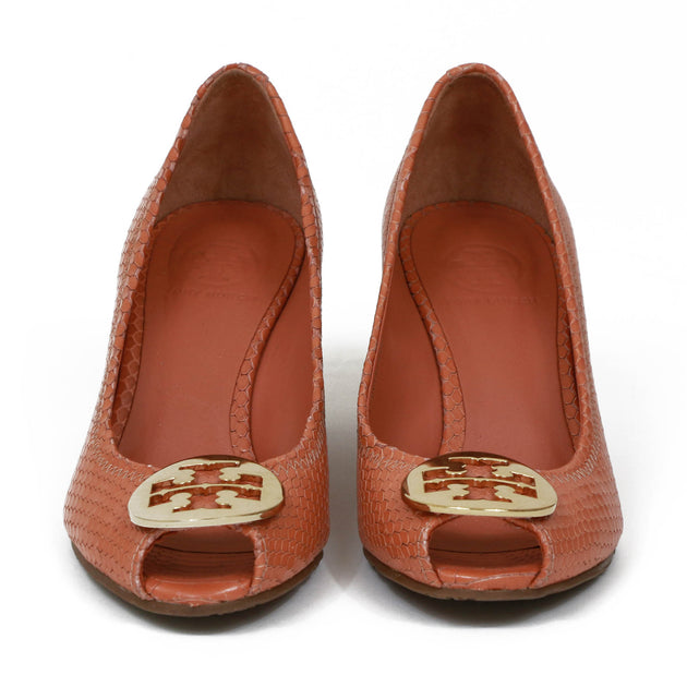 Tory Burch Sally Peep Toe Wedges - Size 7