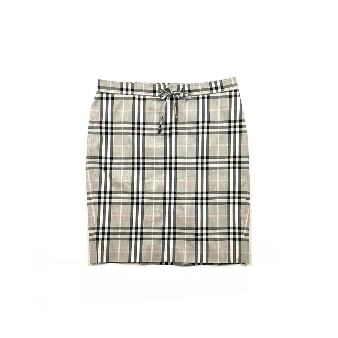 Burberry London Nova Check Knee Length Skirt Size 12