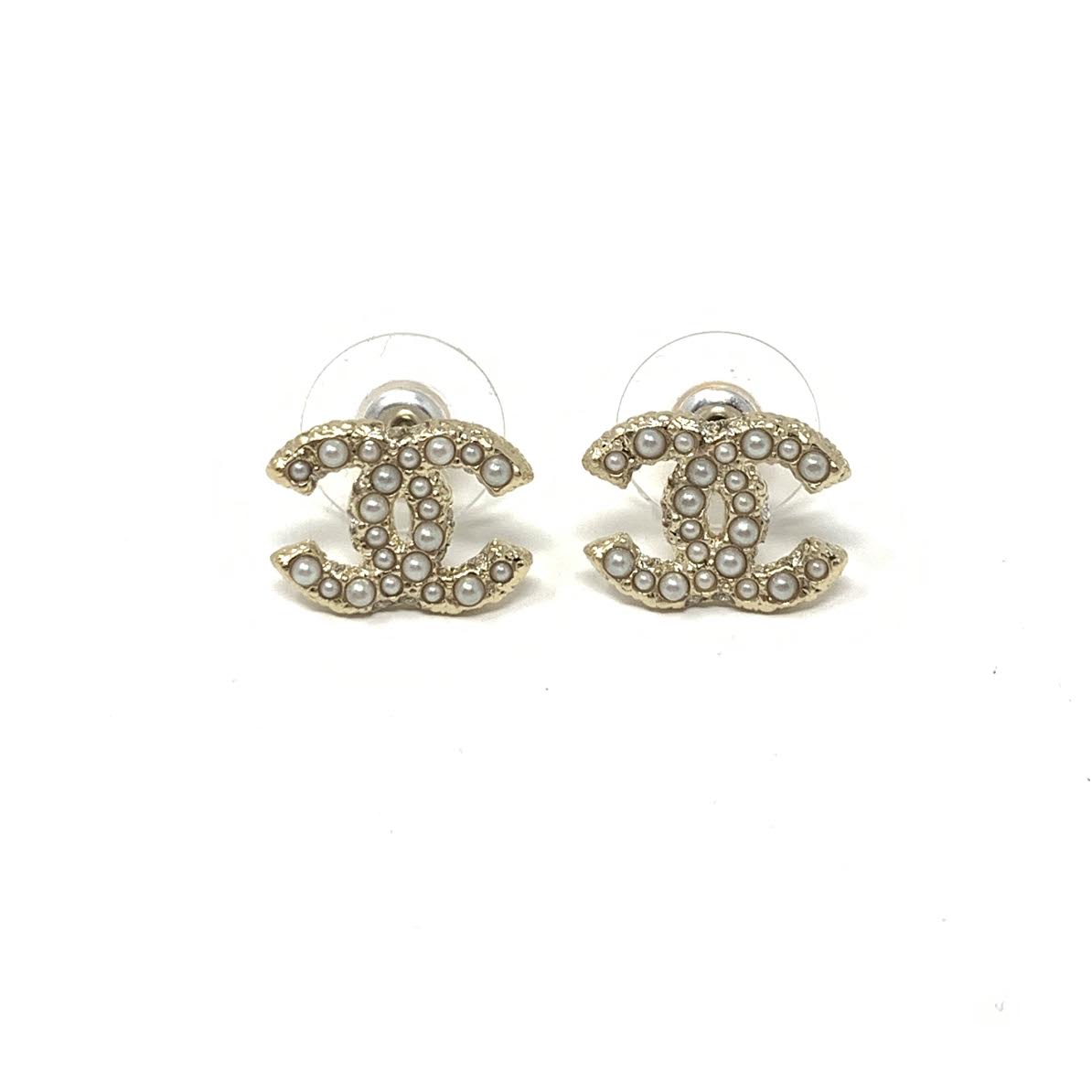 Chanel white gold pearls and diamonds earrings Comète collection