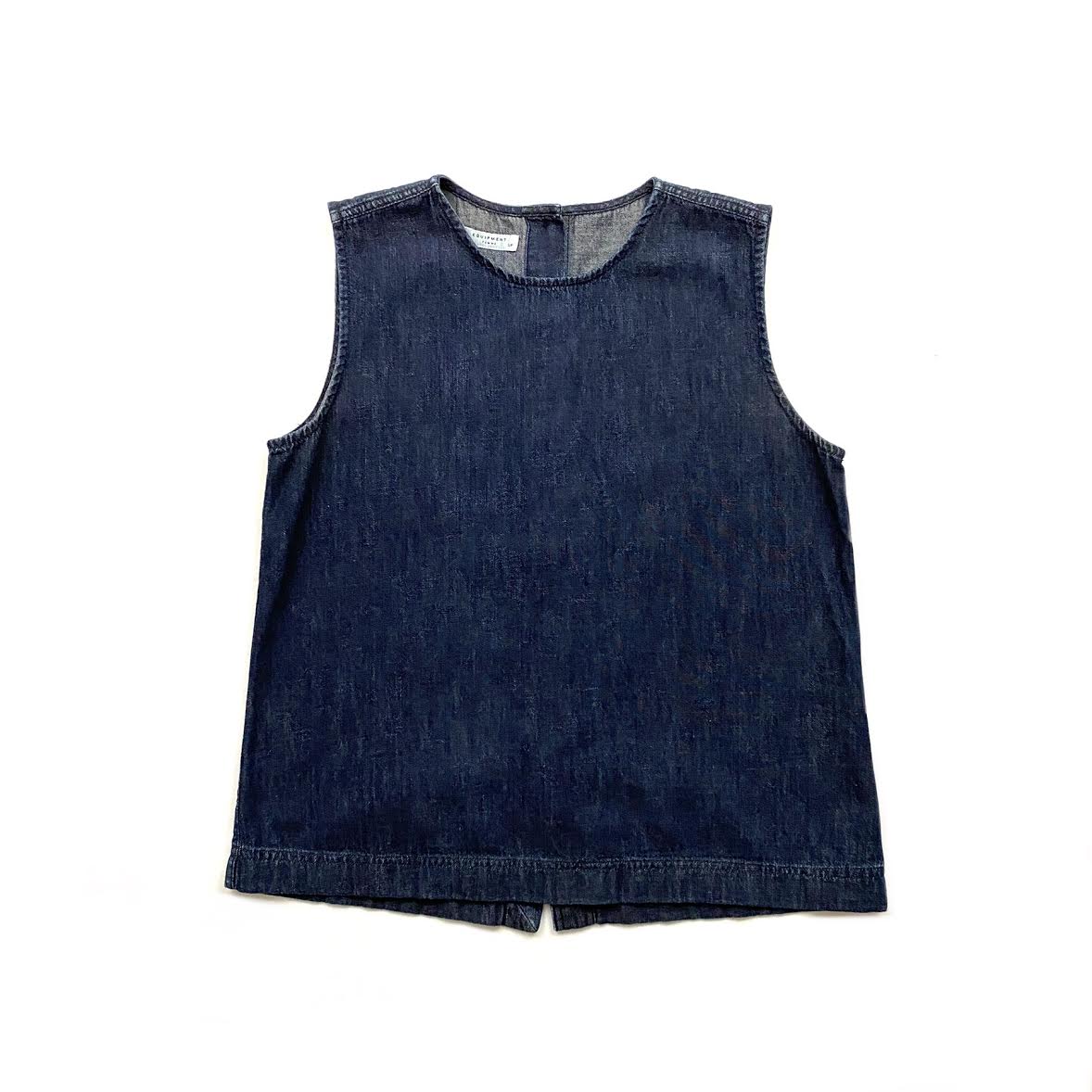 Sleeveless best sale denim tunic