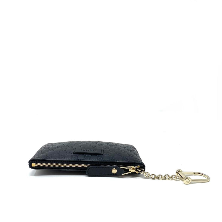 Gucci Key Pouch Microguccissima Black in Calfskin with Gold-tone - US