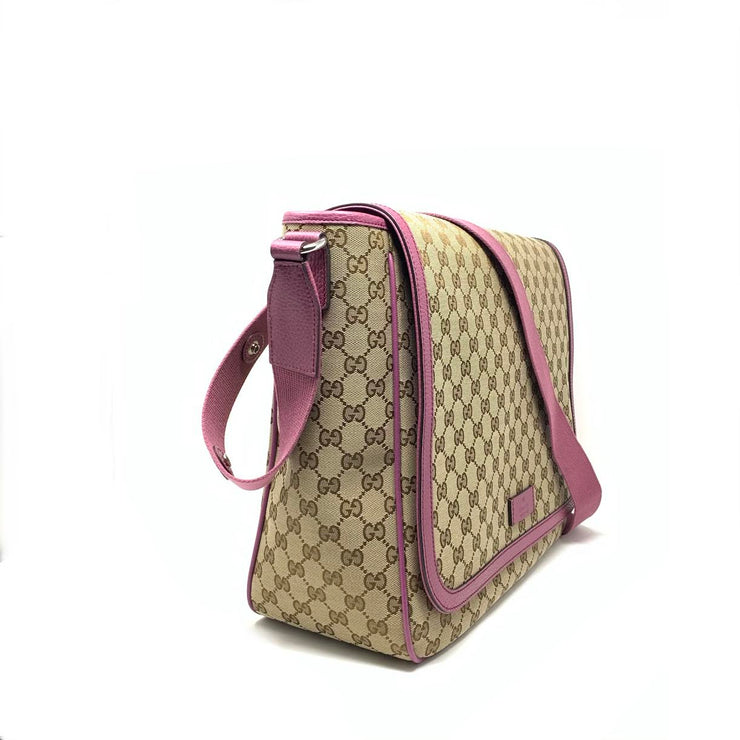 Gucci, Bags, Gucci Pink Gg Canvas Diaper Bag