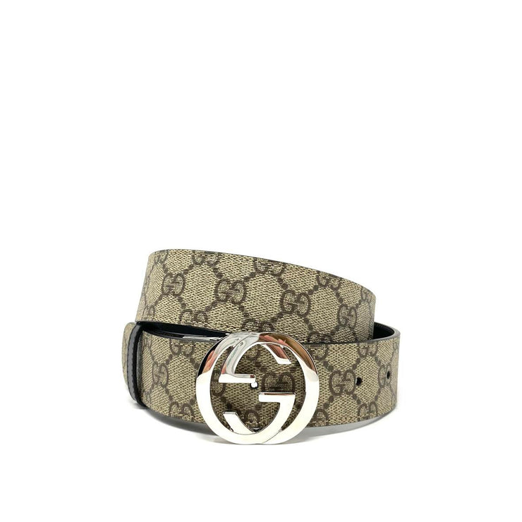 Gucci GG Supreme Mens Belts, Beige, 95