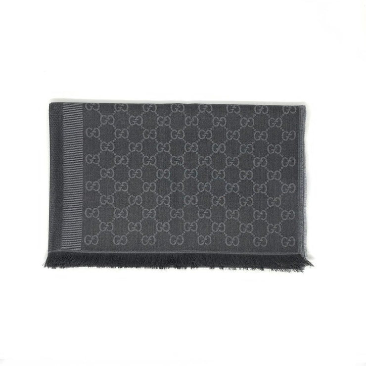 Gucci GG Jacquard Knit Scarf - Farfetch  Knit scarf, Jacquard knit,  Monogrammed scarf