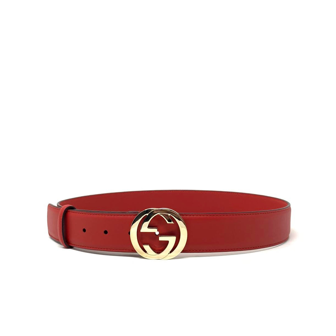 Gucci hotsell signature leather Belt size 40