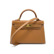 Hermès Mini Kelly Sellier II 20 Gold Epsom Consignment Shop From Runway With Love