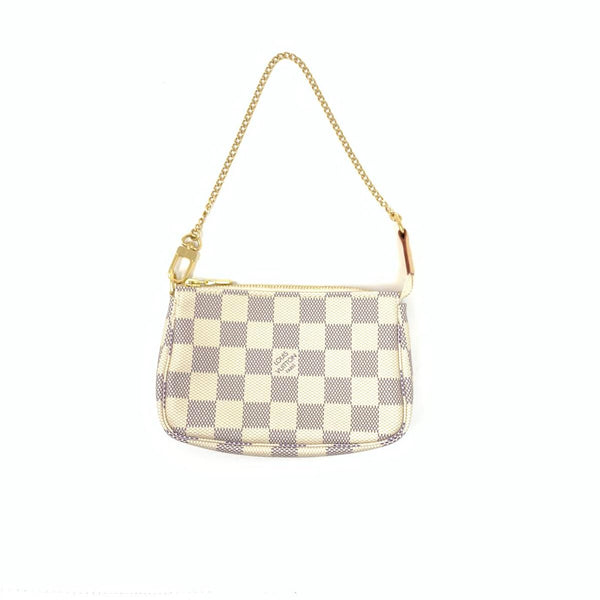 Louis Vuitton LV Mini pochette damier azur Beige ref.249013 - Joli Closet