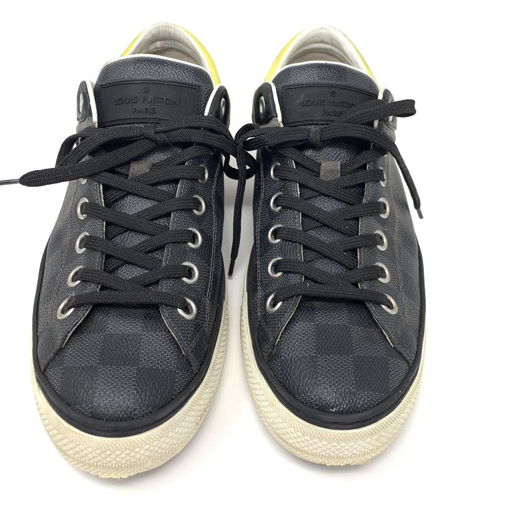 Louis Vuitton Damier Graphite Pattern Leather Sneakers