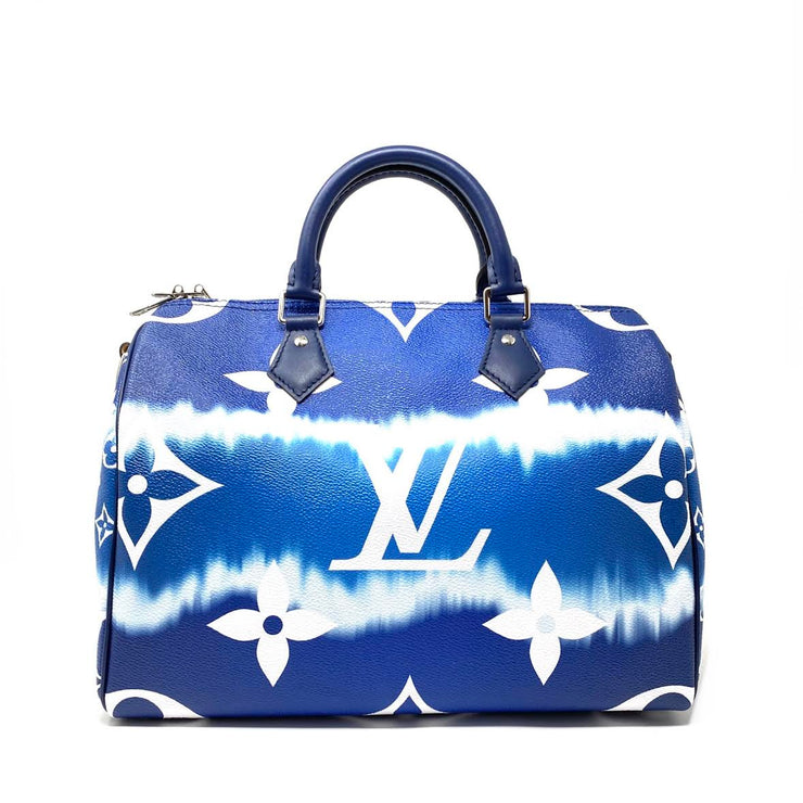Louis Vuitton Blue Tie-Dye Giant Monogram Escale Speedy