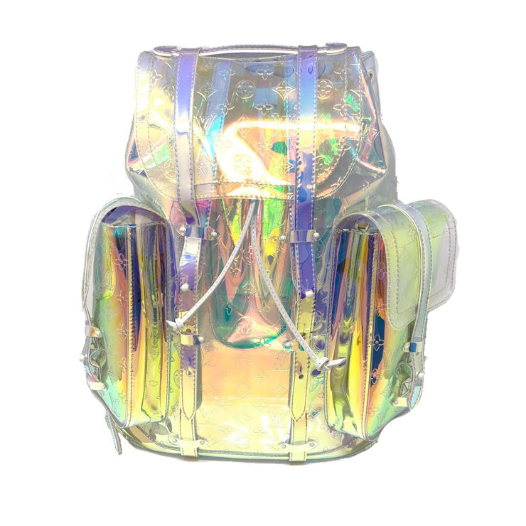 A LIMITED EDITION IRIDESCENT PRISM MONOGRAM CHRISTOPHER GM BACKPACK BY  VIRGIL ABLOH, LOUIS VUITTON, 2019
