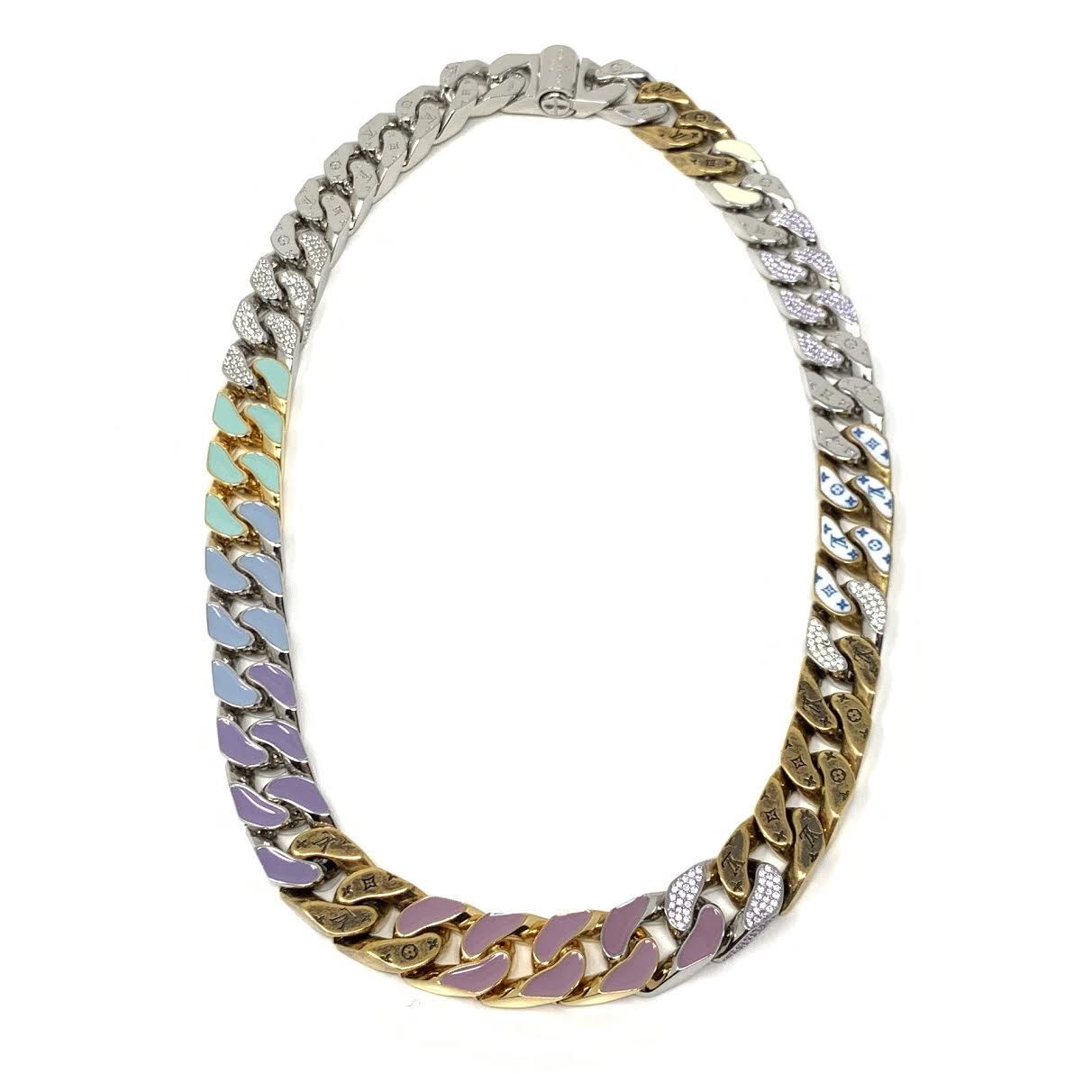 Louis Vuitton Soapy Necklace Multicolor in Ceramic/Enamel/Crystal with  Silver/Gold-tone - US