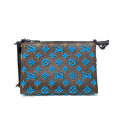 Louis Vuitton Triangle Mesenger Bag Taurillon Monogram Turquoise