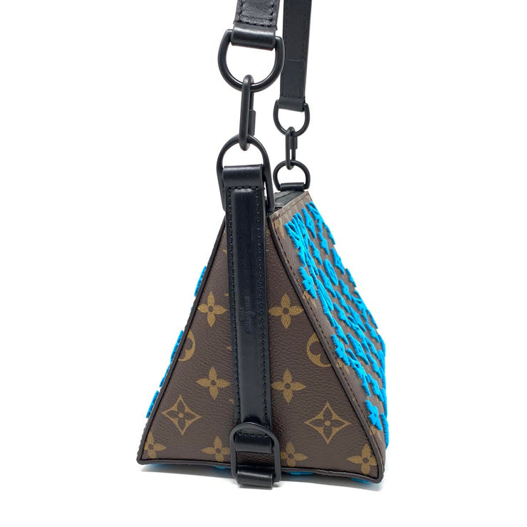 Louis Vuitton Triangle Messenger Monogram Tuffetage Black in