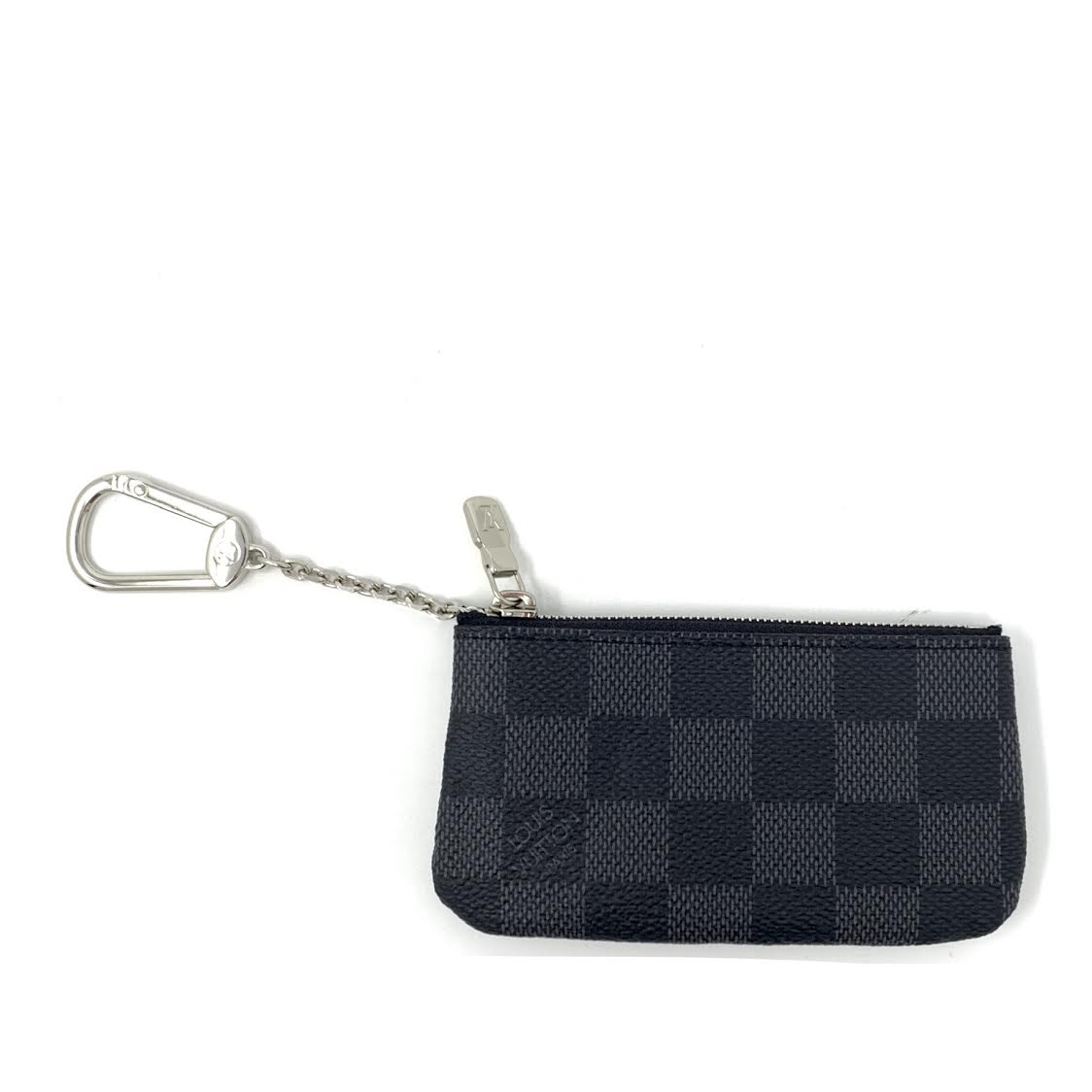Louis Vuitton - Authenticated Key Pouch Small Bag - Leather Grey for Men, Very Good Condition