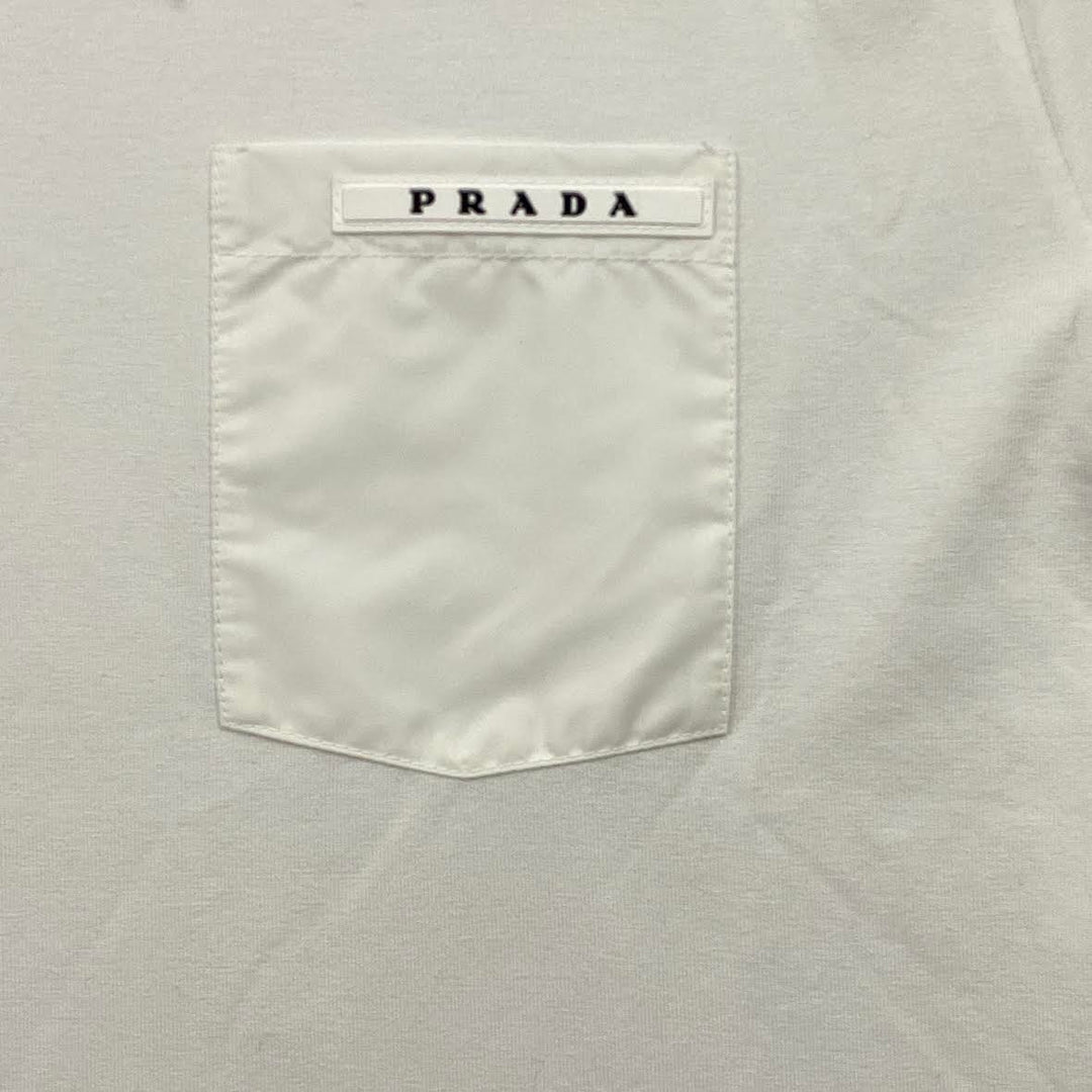 Prada Logo Appliqué Crew Neck T-Shirt w/ Tags - Size XL