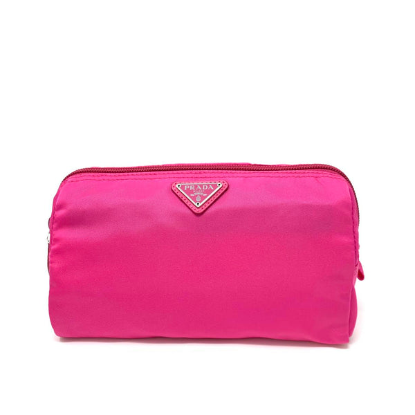 PRADA Pink Nylon Cosmetic Pouch #165 - The Purse Ladies