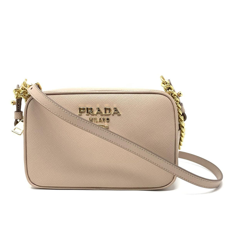 Prada Logo Saffiano Leather Crossbody Bag on SALE