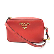 Prada Peony Saffiano Leather Mini Camera Crossbody Bag – Season 2