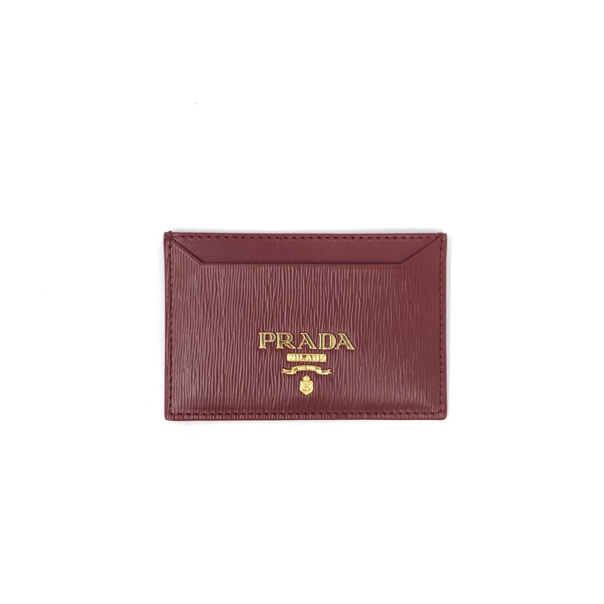Prada Red Vitello Move Leather Wallet On Strap at 1stDibs